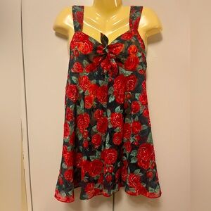 Vintage Victoria’s Secret Floral Teddy 🌹